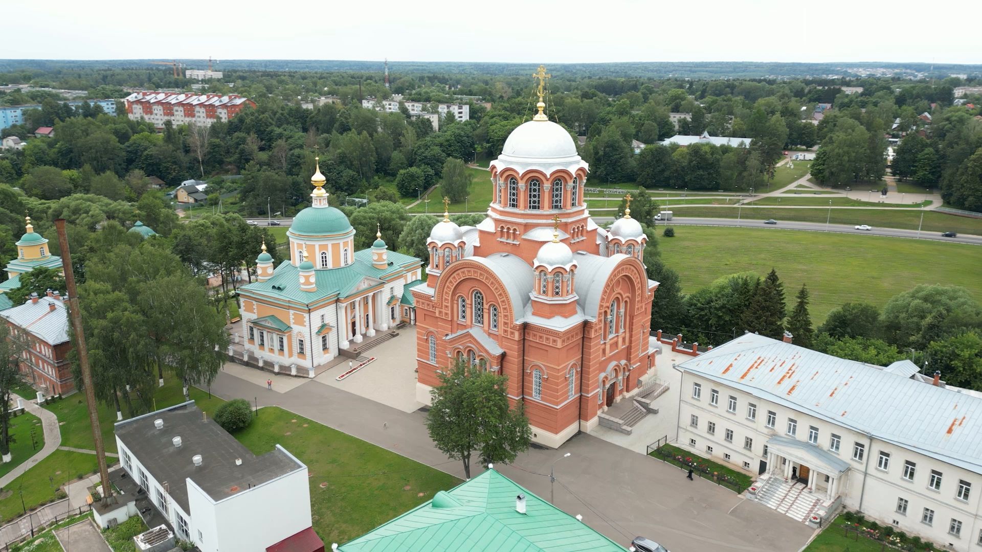 монастырь, сергиев посад,туризм, видео с коптера,