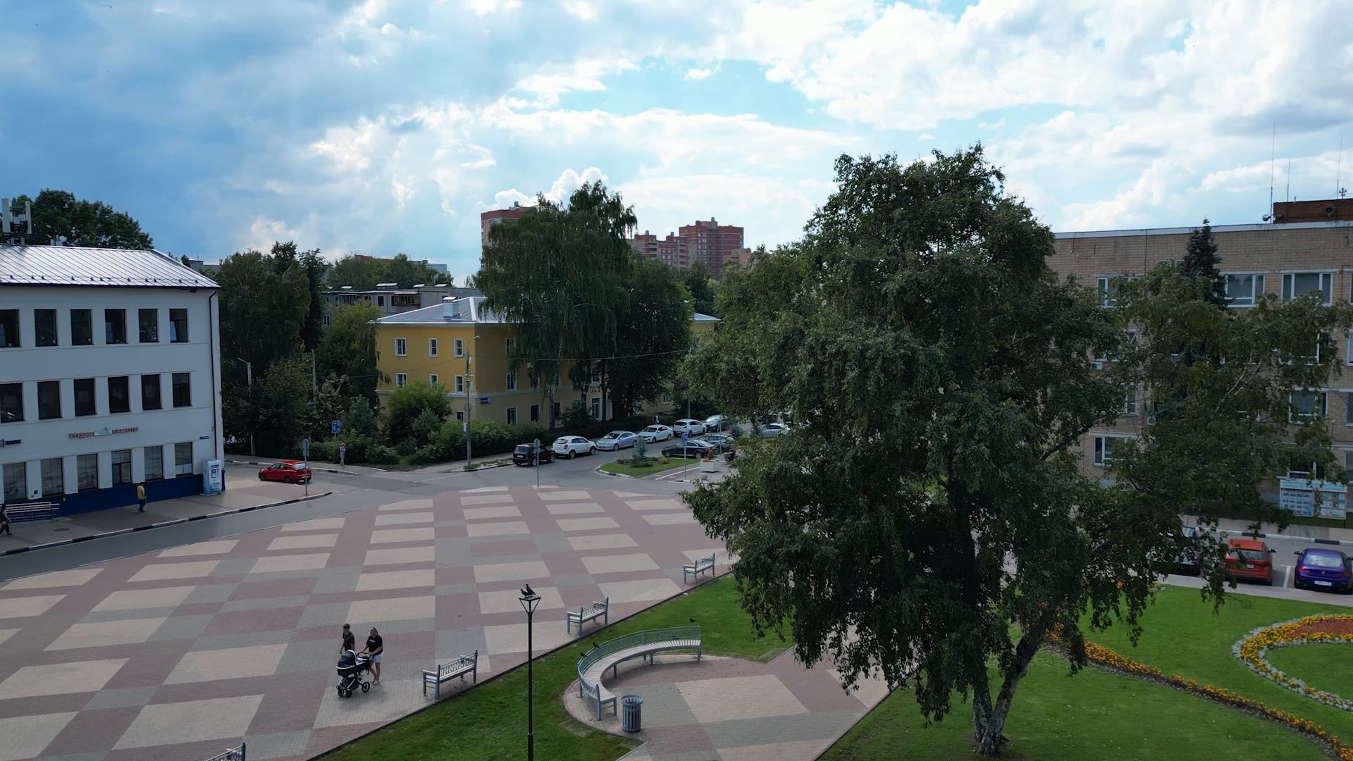 щелково, площадь,место встречи, видео с коптера,