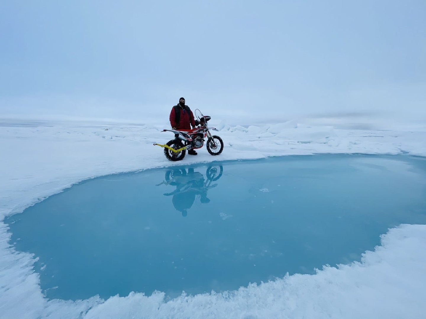 Северный полюс, Дружина, байкеры, рекорд России, рекорд мира