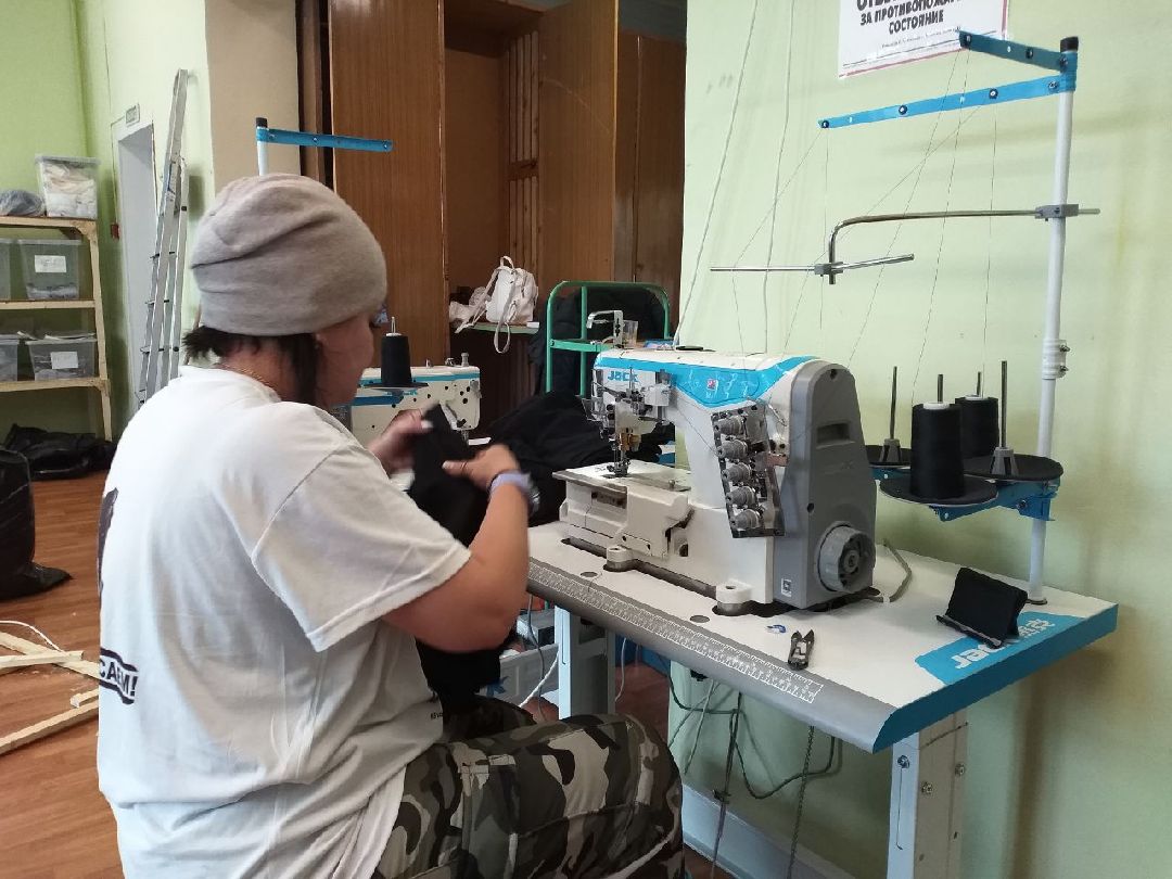 Спецоперация, волонтёры, Лосино-Петровский, швейные машинки, пошив одежды