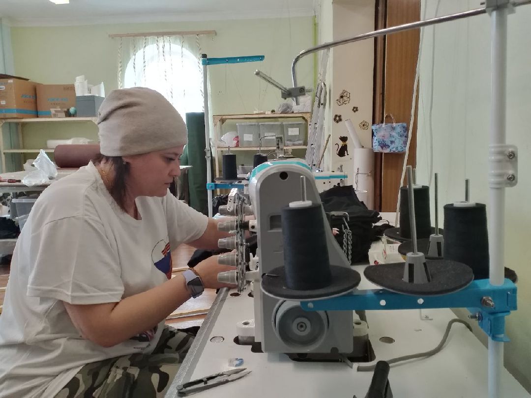 Спецоперация, волонтёры, Лосино-Петровский, швейные машинки, пошив одежды