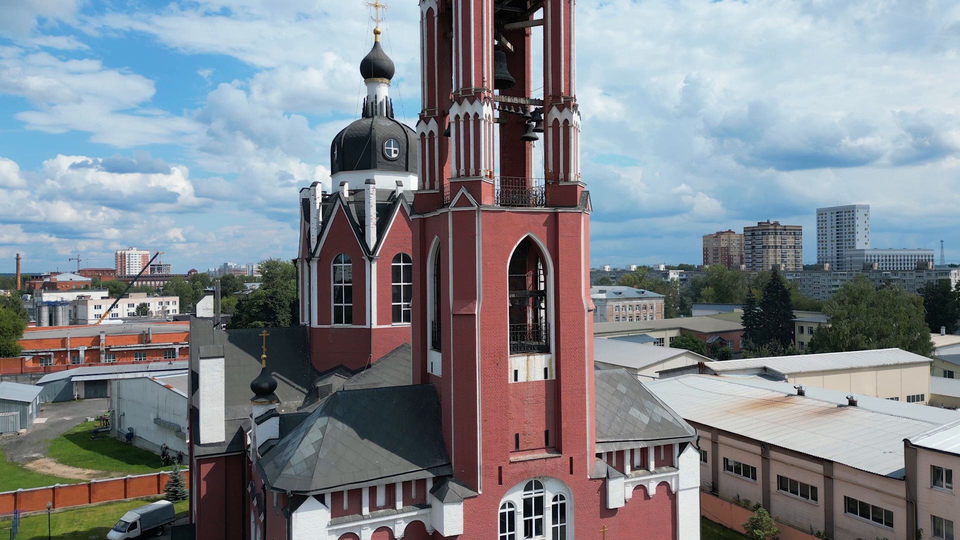 церковь, история,щёлково, видео с коптера,