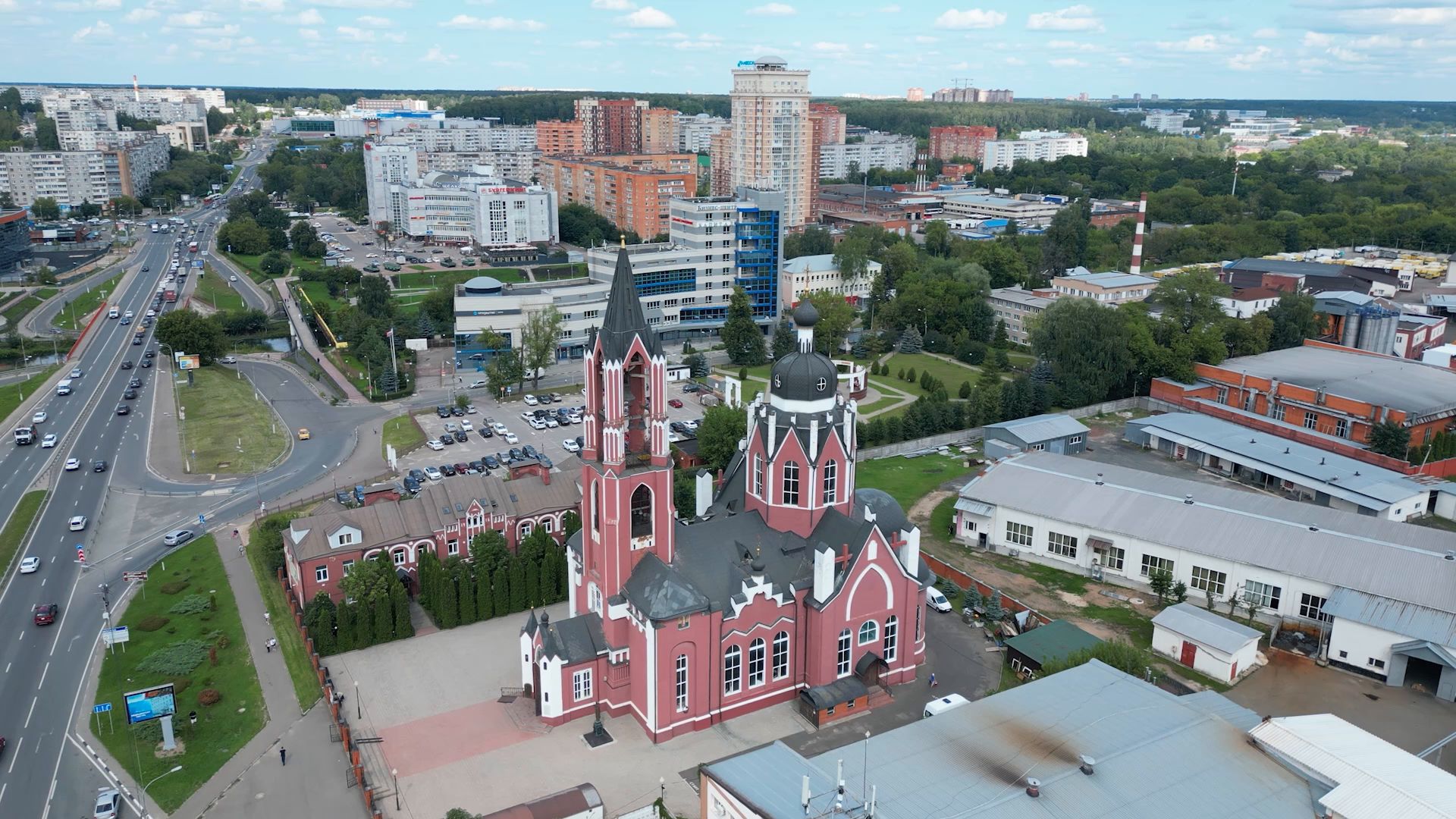 церковь, история,щёлково, видео с коптера,