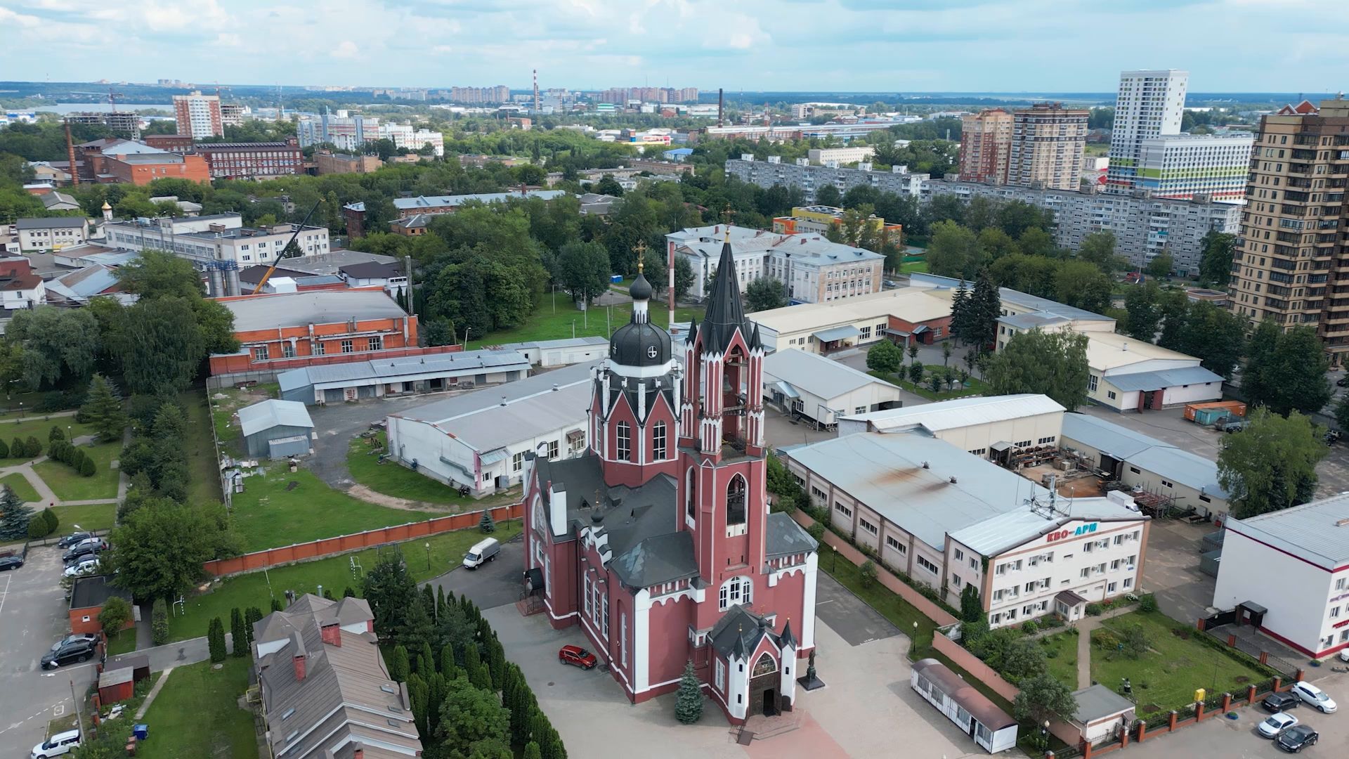 церковь, история,щёлково, видео с коптера,