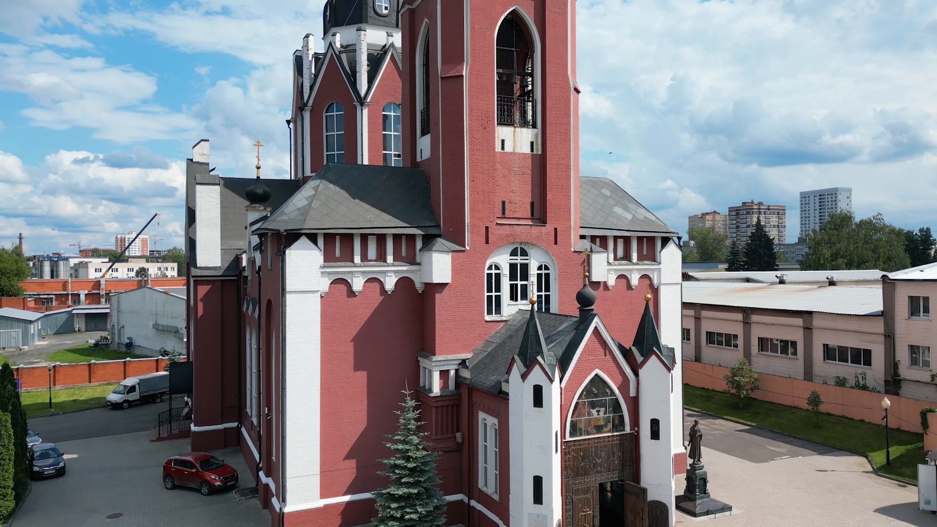 церковь, история,щёлково, видео с коптера,