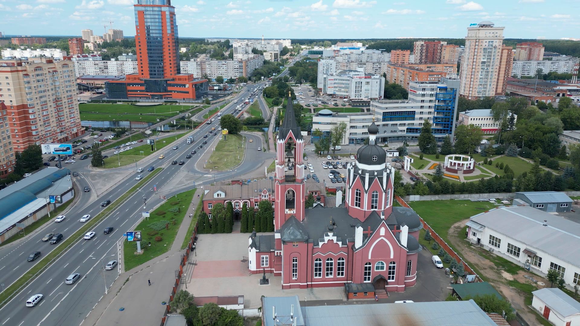 церковь, история,щёлково, видео с коптера,