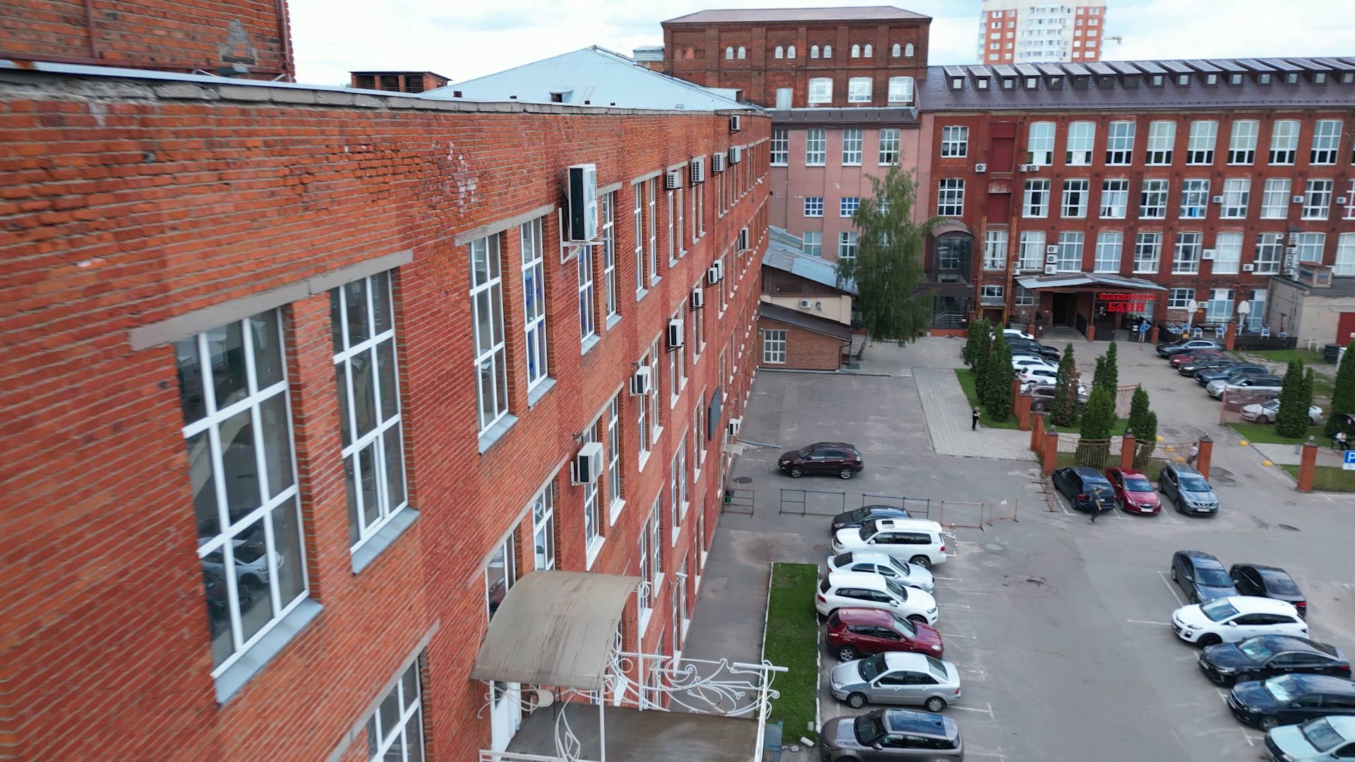 здание, щелково, фабрика,рабенек, видео с коптера,