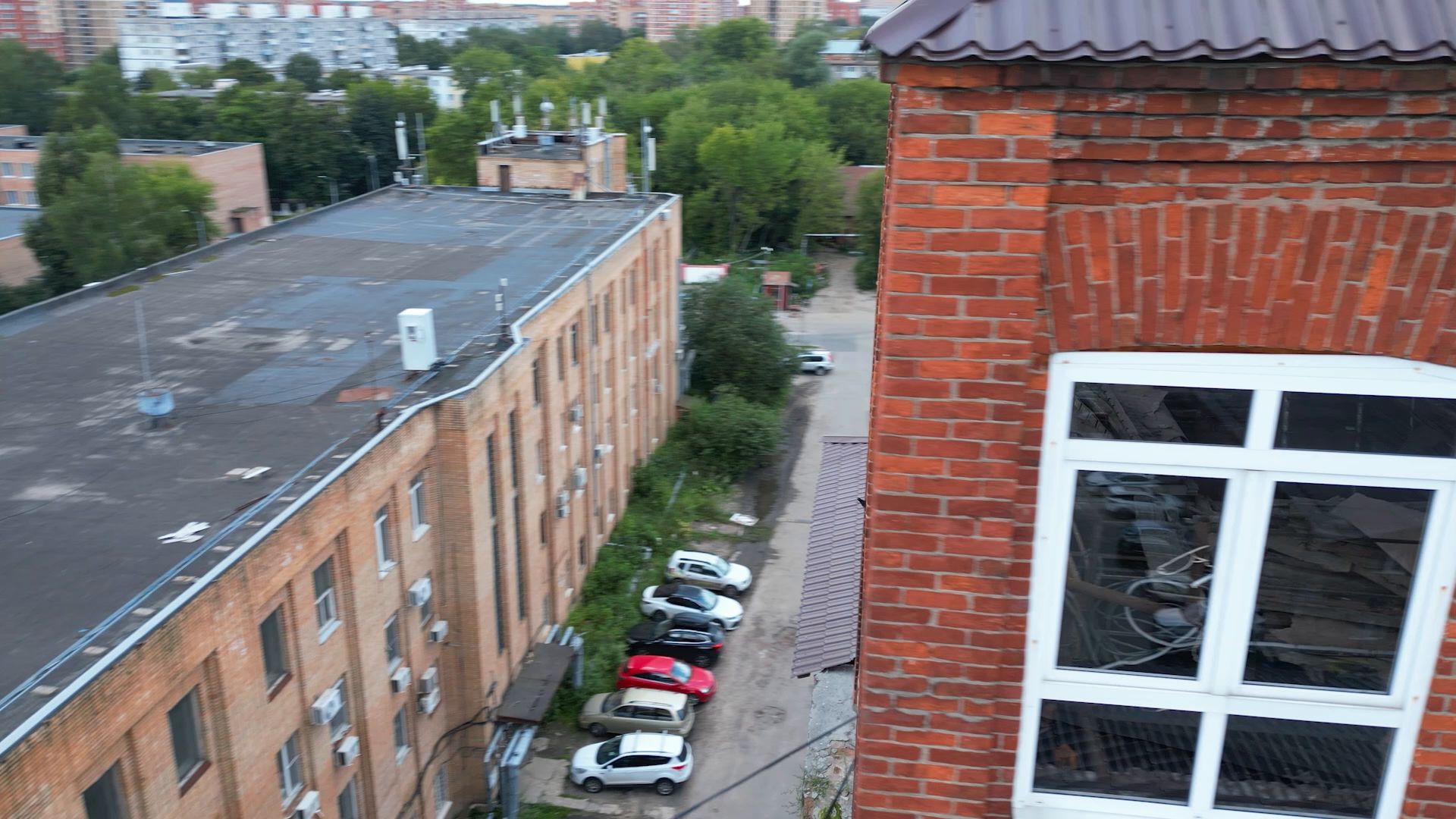 здание, щелково, фабрика,рабенек, видео с коптера,