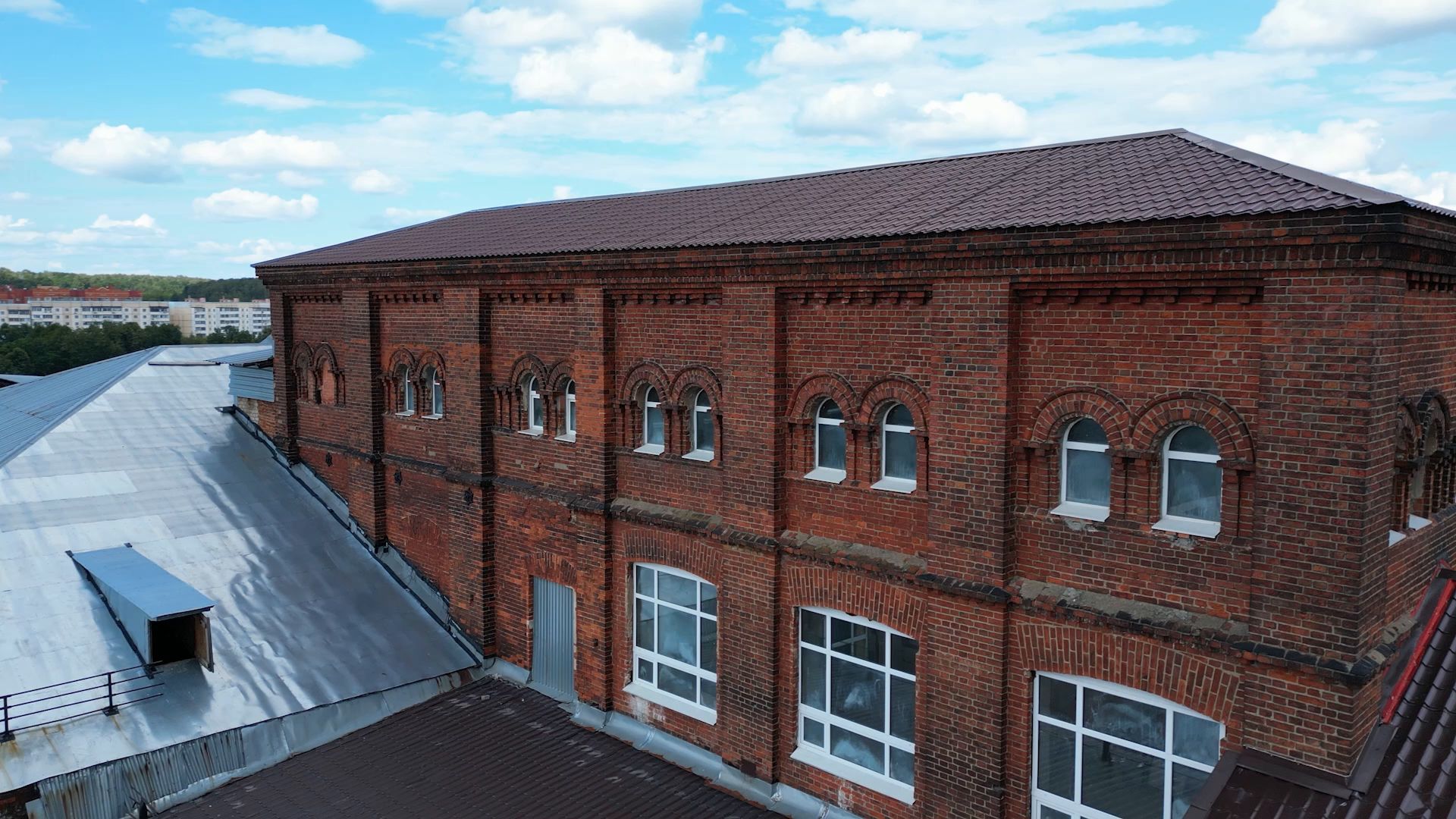 здание, щелково, фабрика,рабенек, видео с коптера,