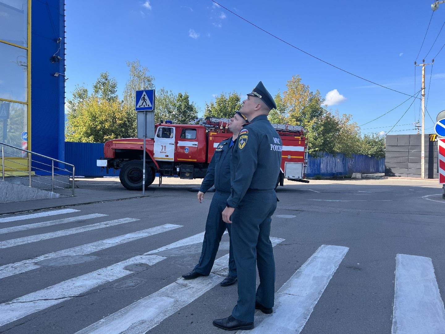 Химки, эвакуация, пожарные, МЧС, тренировочная эвакуация