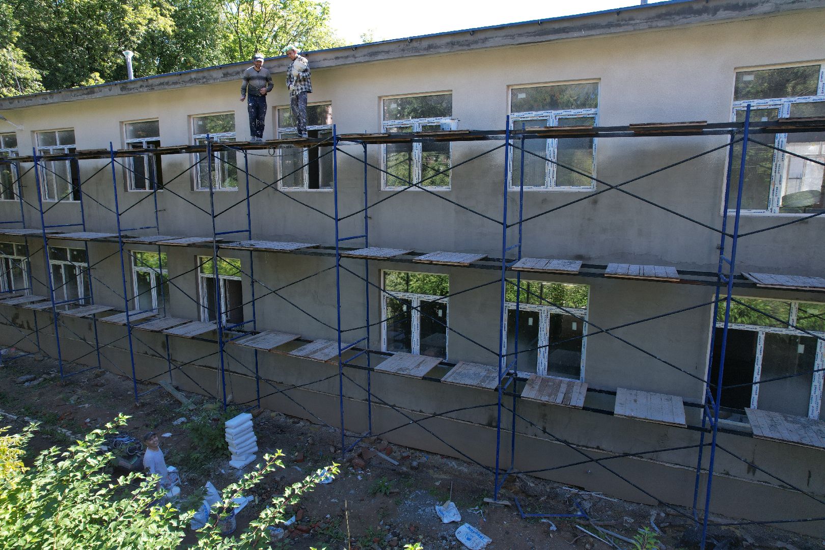 садик, учеба,королёв, видео с коптера,