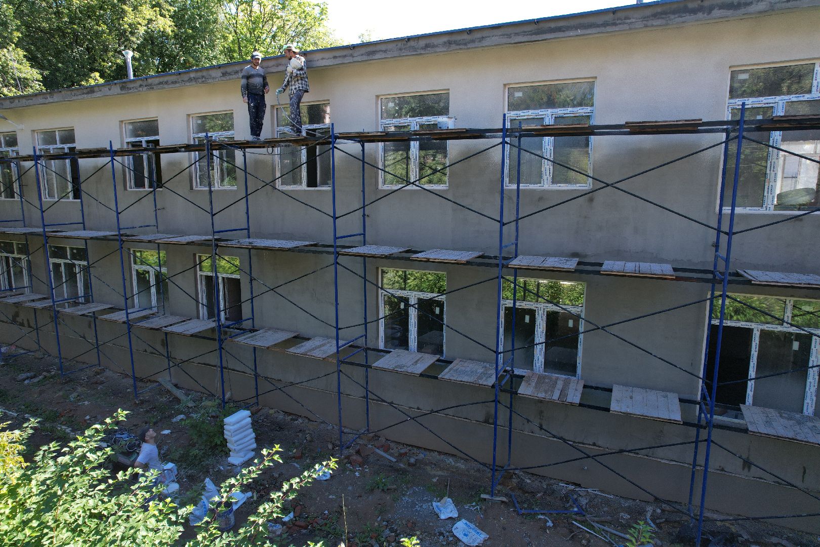 садик, учеба,королёв, видео с коптера,