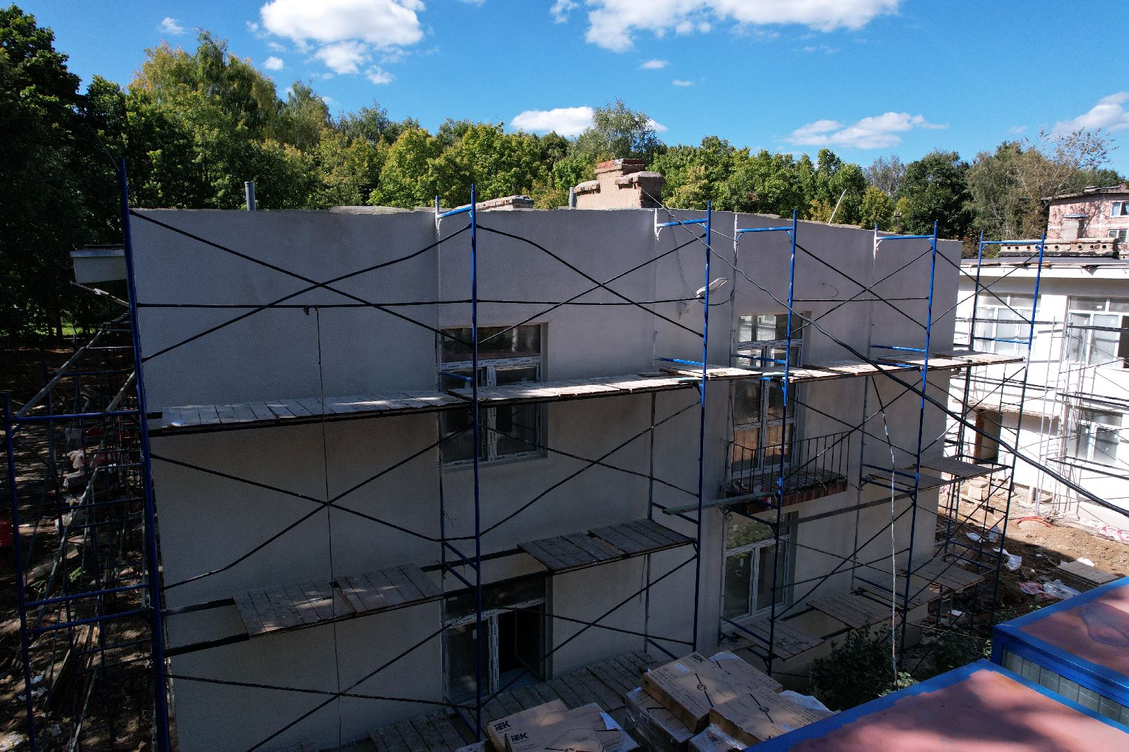 садик, учеба,королёв, видео с коптера,