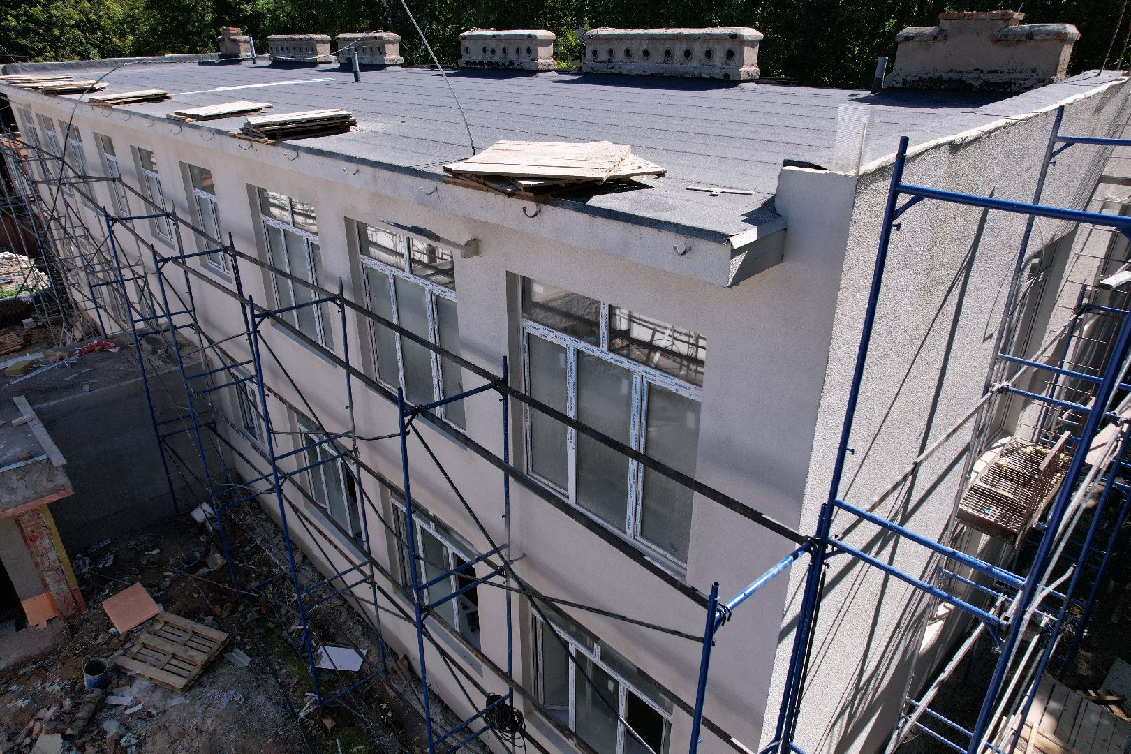 садик, учеба,королёв, видео с коптера,