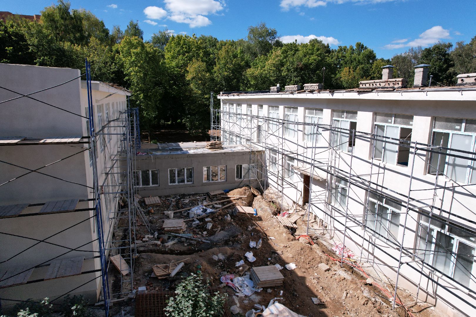 садик, учеба,королёв, видео с коптера,