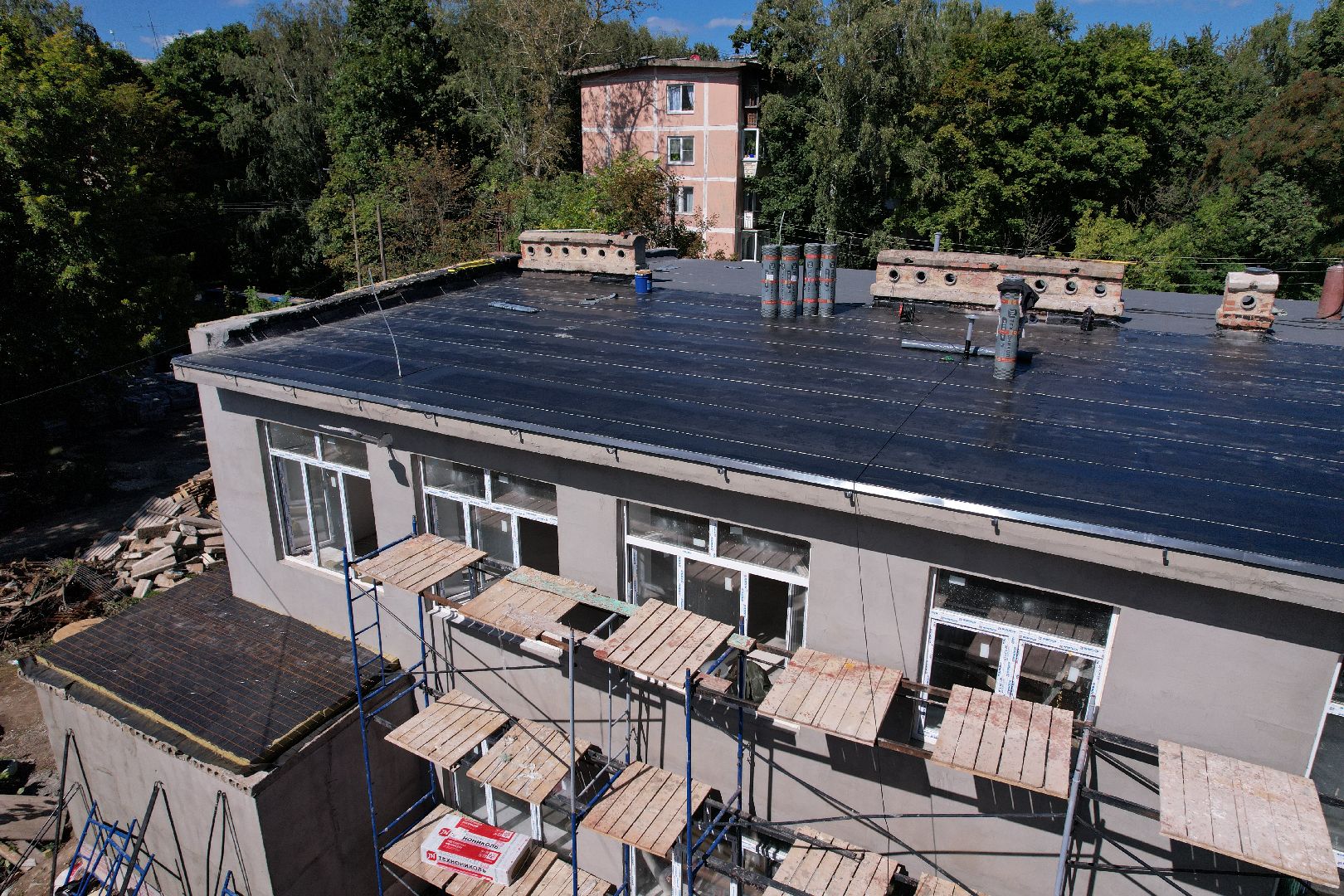 садик, учеба,королёв, видео с коптера,