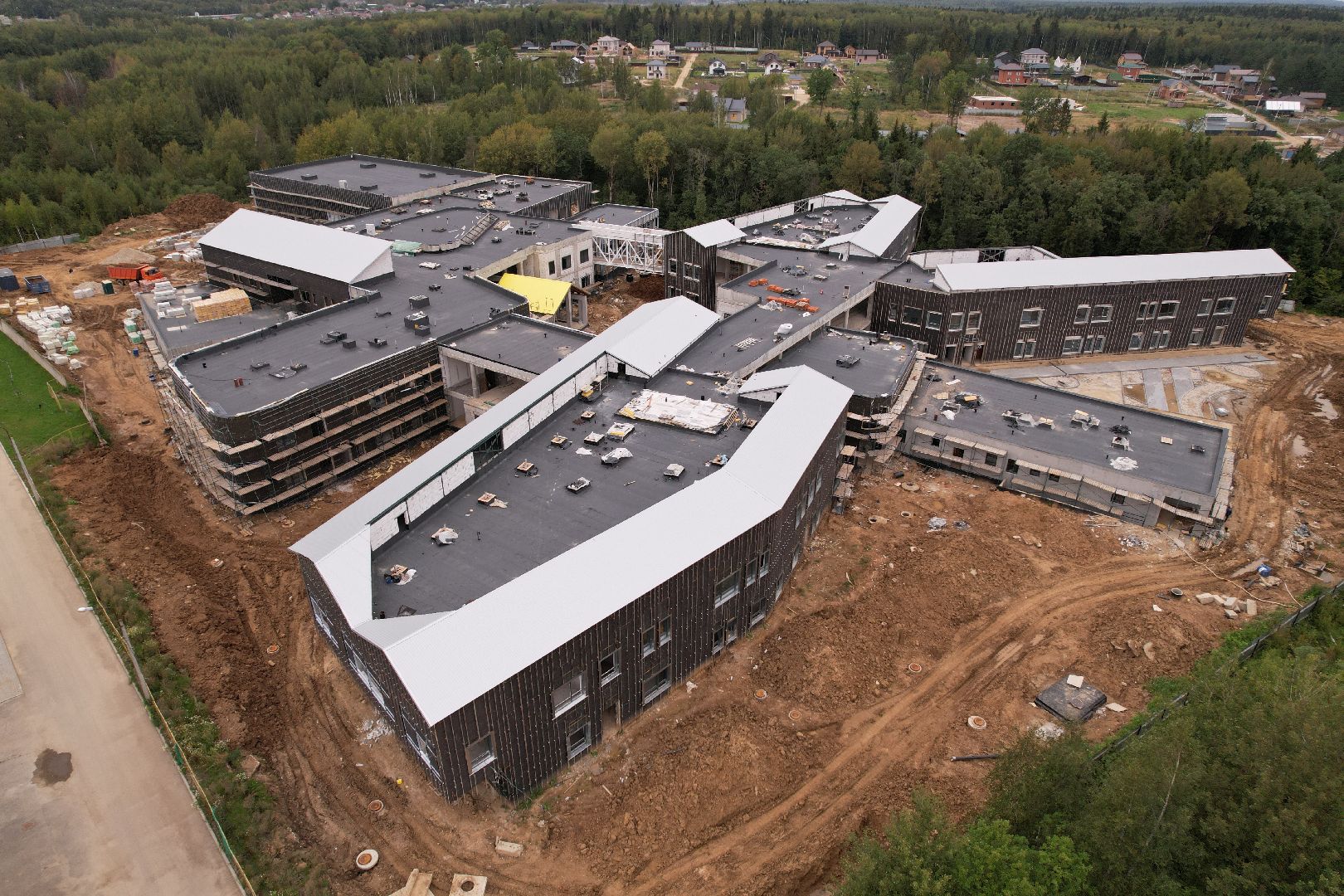 центр, глухие,строительство, видео с коптера,