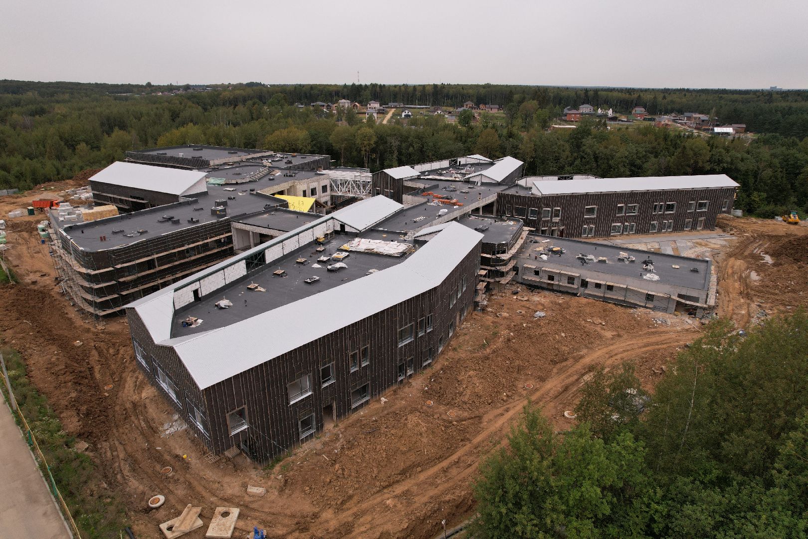 центр, глухие,строительство, видео с коптера,