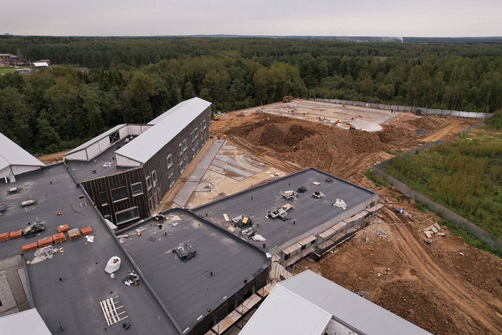 центр, глухие,строительство, видео с коптера,