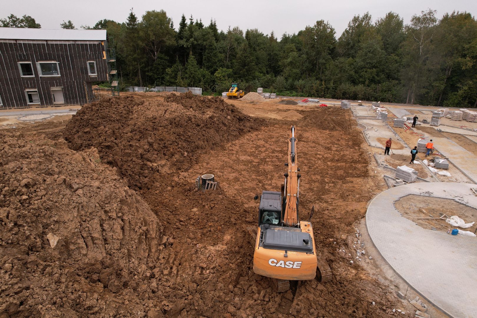 центр, глухие,строительство, видео с коптера,