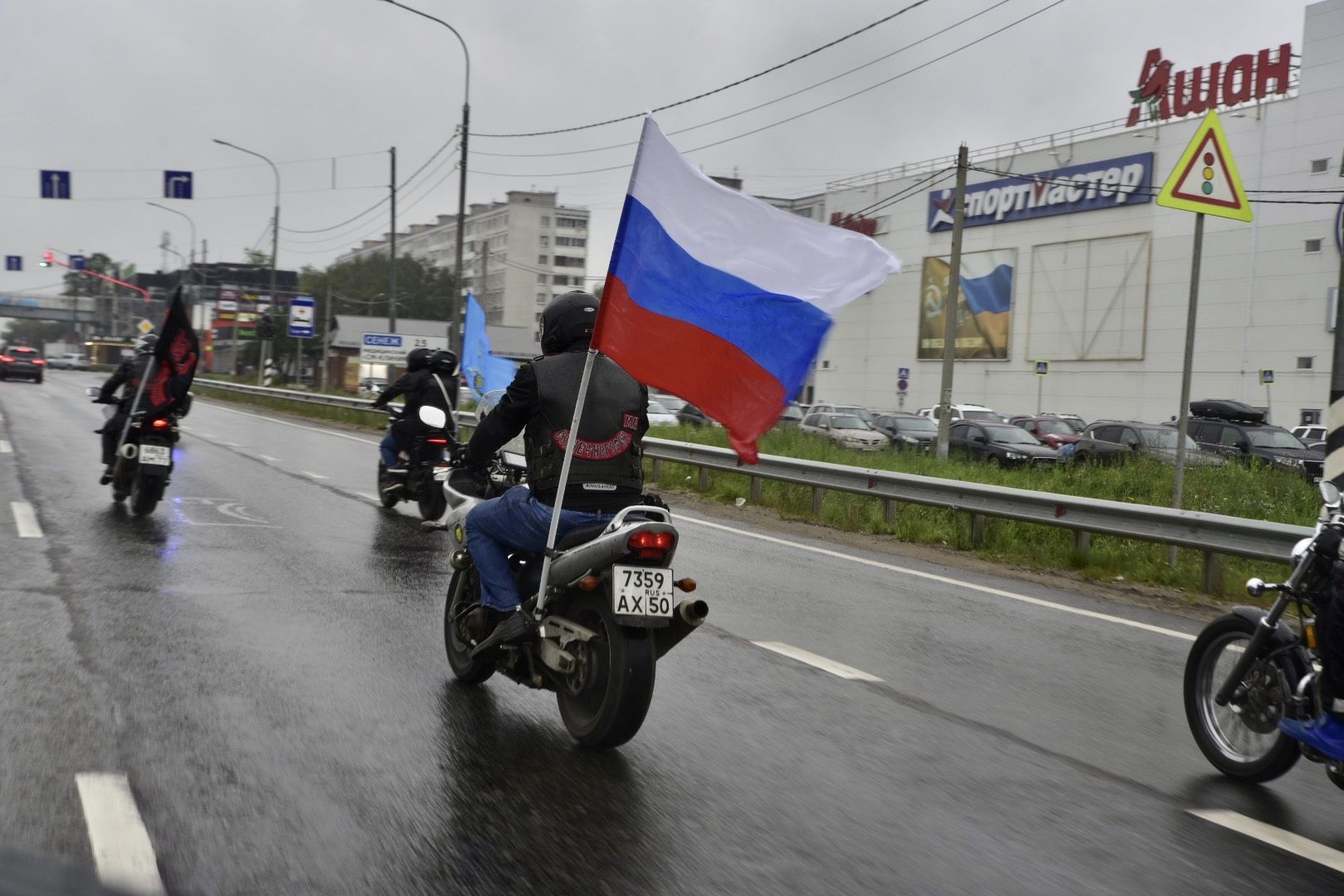 Солнечногорск, автопробег, мотоциклы, автомобили, флешмоб