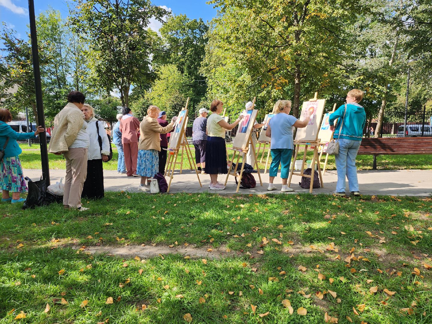 серпухов, долголеты, активное долголетие, парк олега степанова, интуитивное рисование,