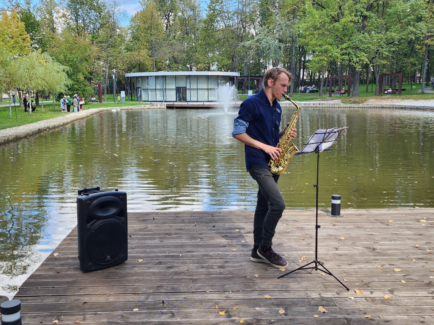 серпухов, парк олега степанова, пруд, лебеди, стеша и степа,
