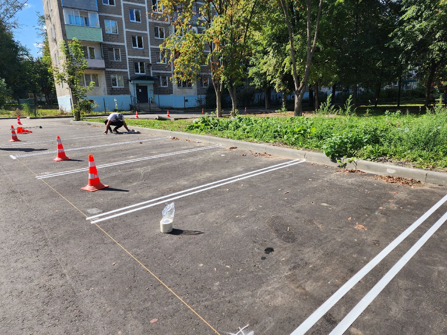 Серпухов, Подмосковье, благоустройство, разметка дороги, благоустройство