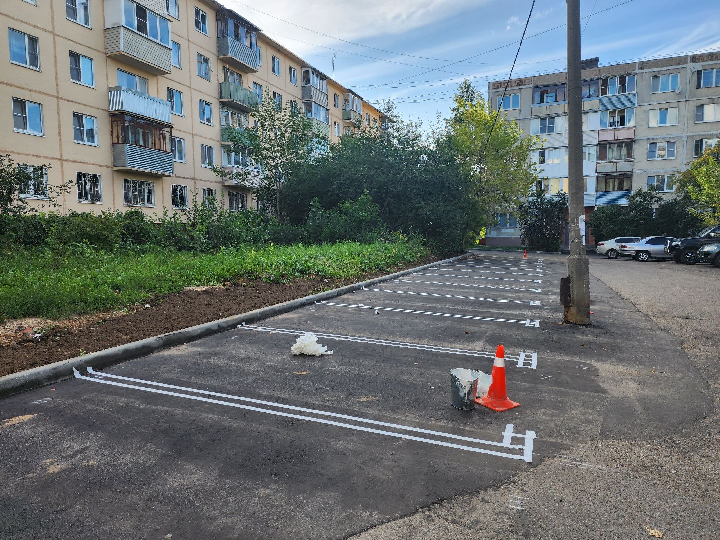 Серпухов, Подмосковье, благоустройство, разметка дороги, благоустройство
