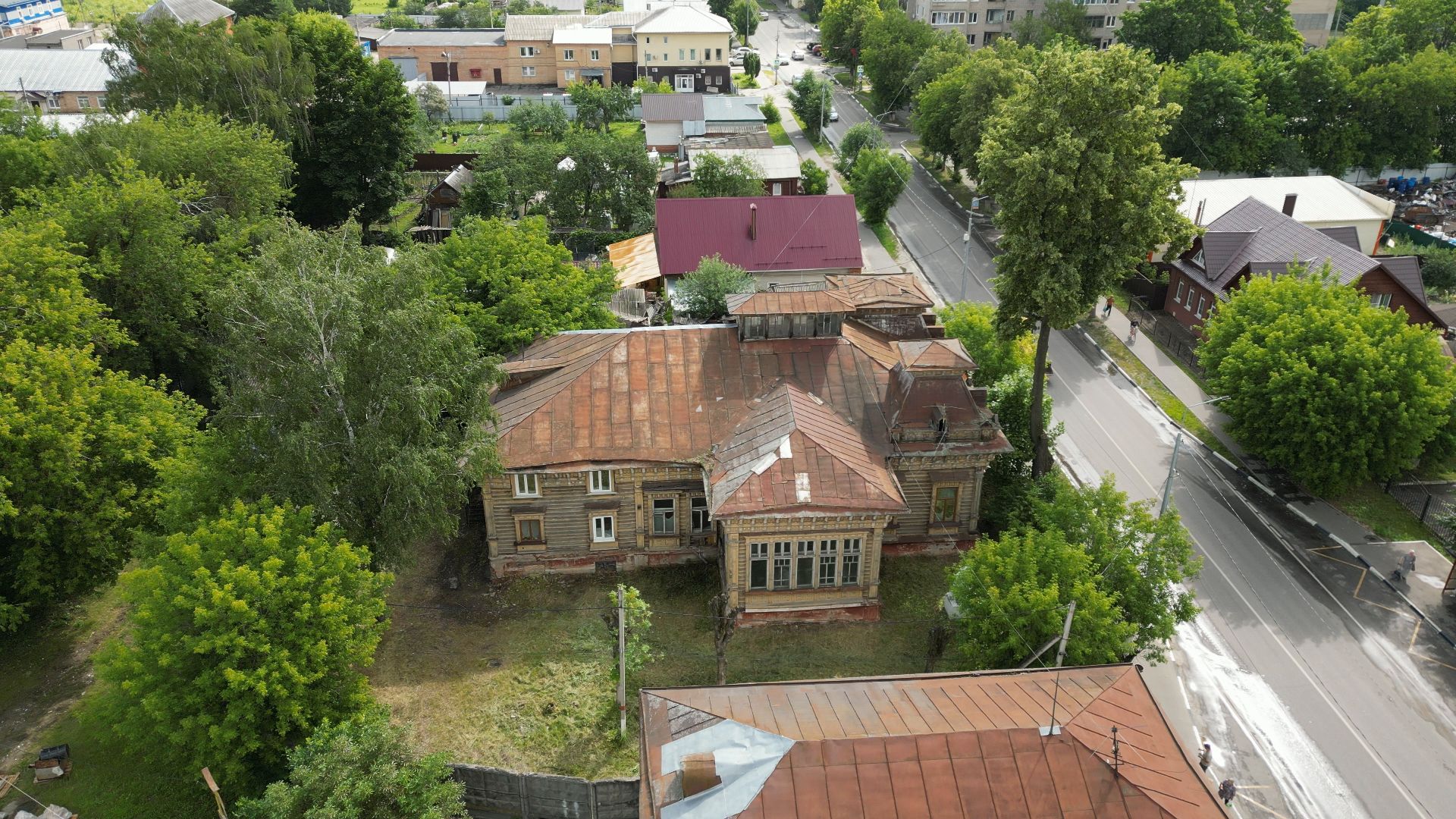 Дом, павловский посад,строение, видео с коптера,