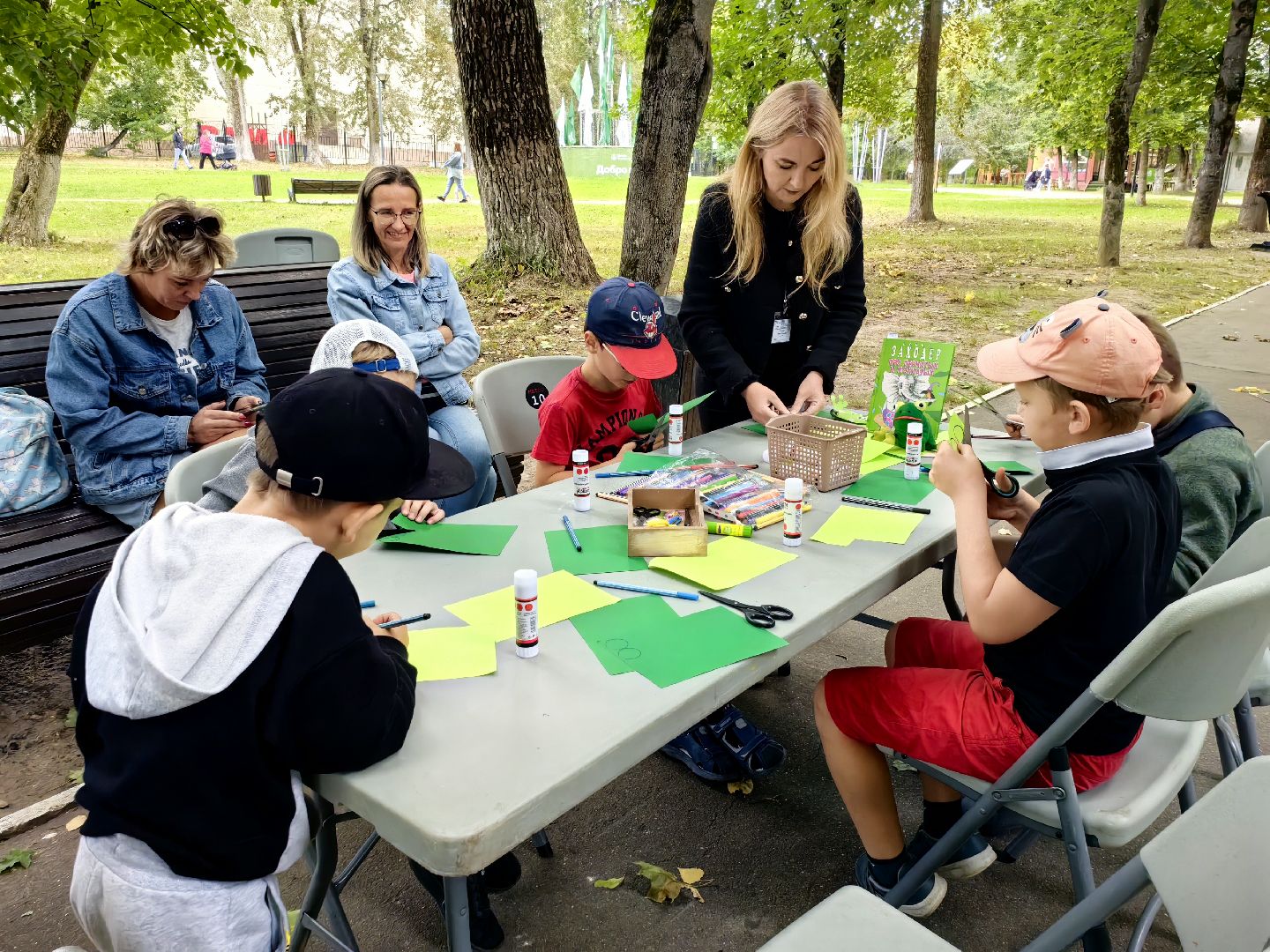 Мастер-класс, парк, библиотека, дети