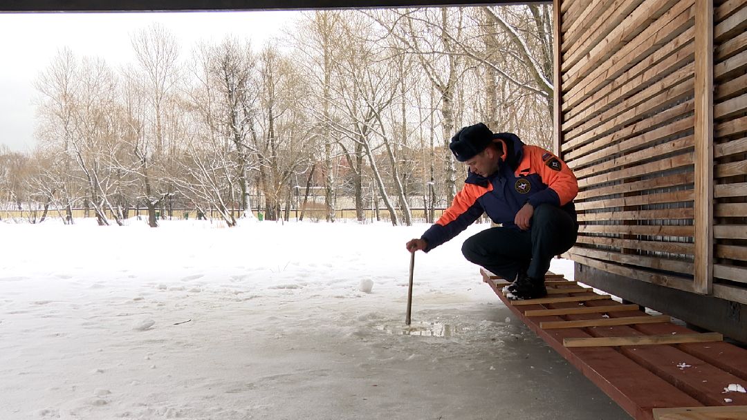 Реутов, безопасность, тонкий лёд, Фабричный пруд, парк на воде