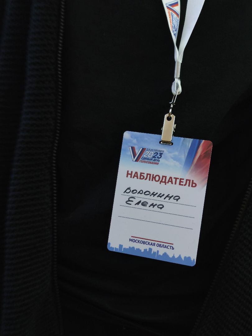 Общественный наблюдатель, впервые голосующий, избирательный участок, Дубна