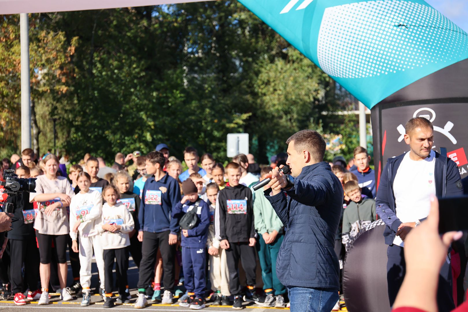 Реутов, День города, мы вместе. забег, парк, пруд