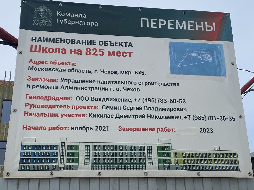 Чехов, образование