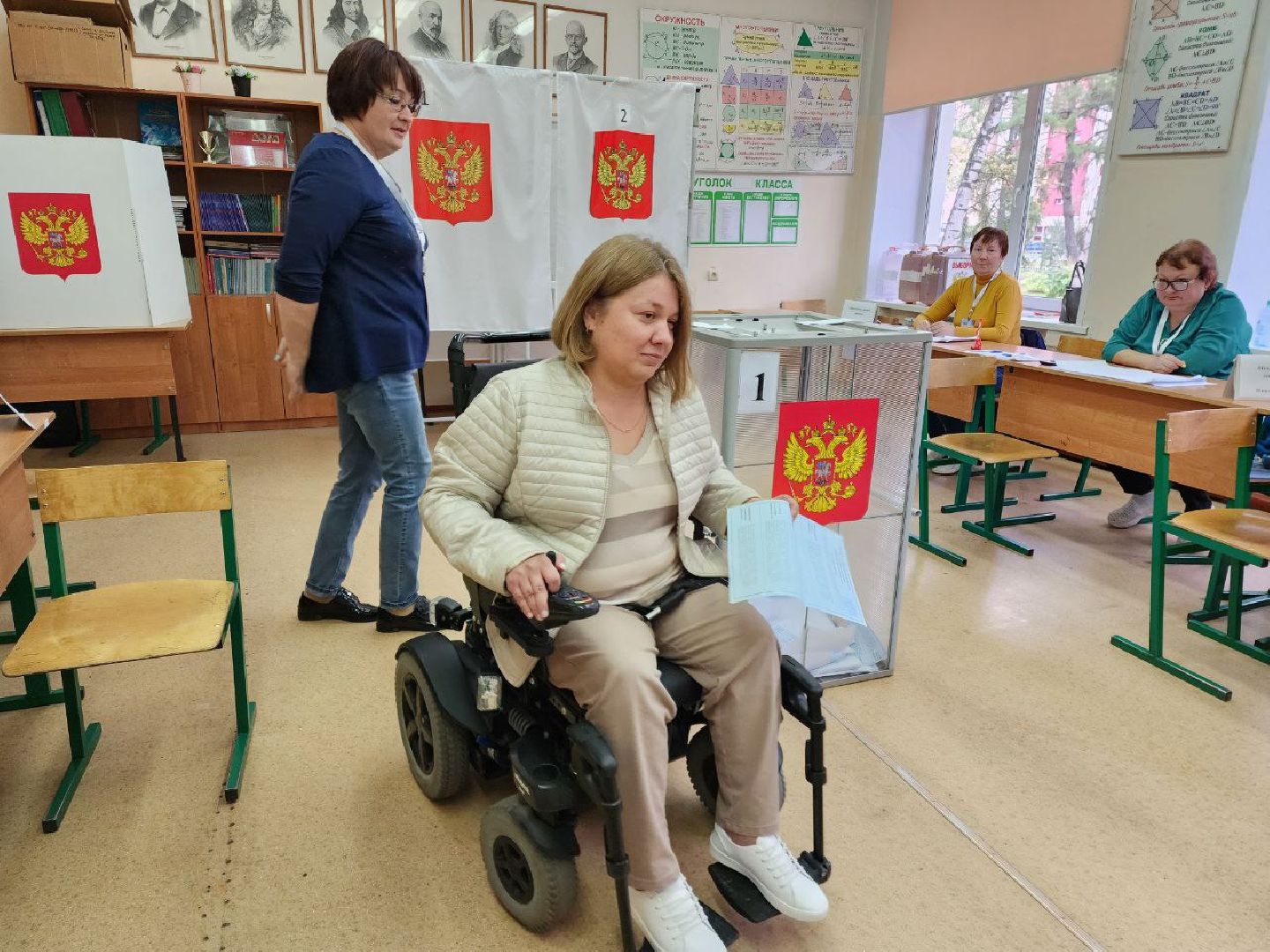 Раменское, выборы, голосуют люди с ОВЗ