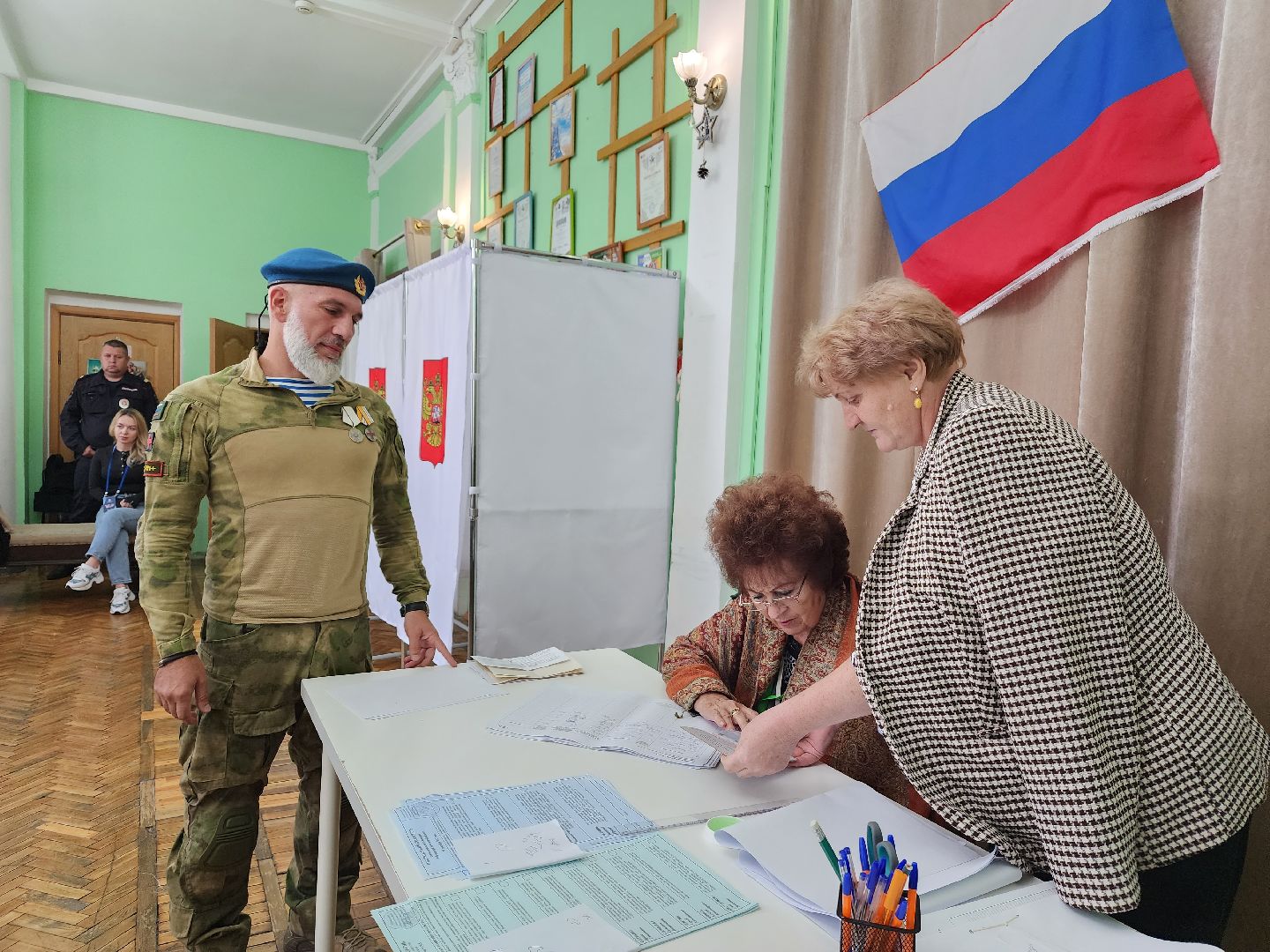 Выборы, голосование, доброволец, боец, СВО, Дедовск