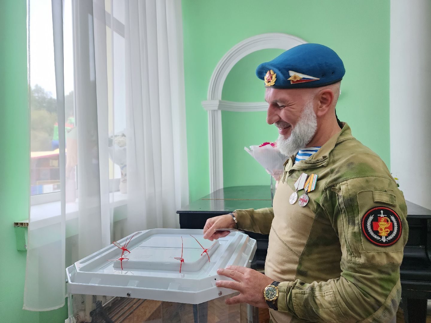 Выборы, голосование, доброволец, боец, СВО, Дедовск