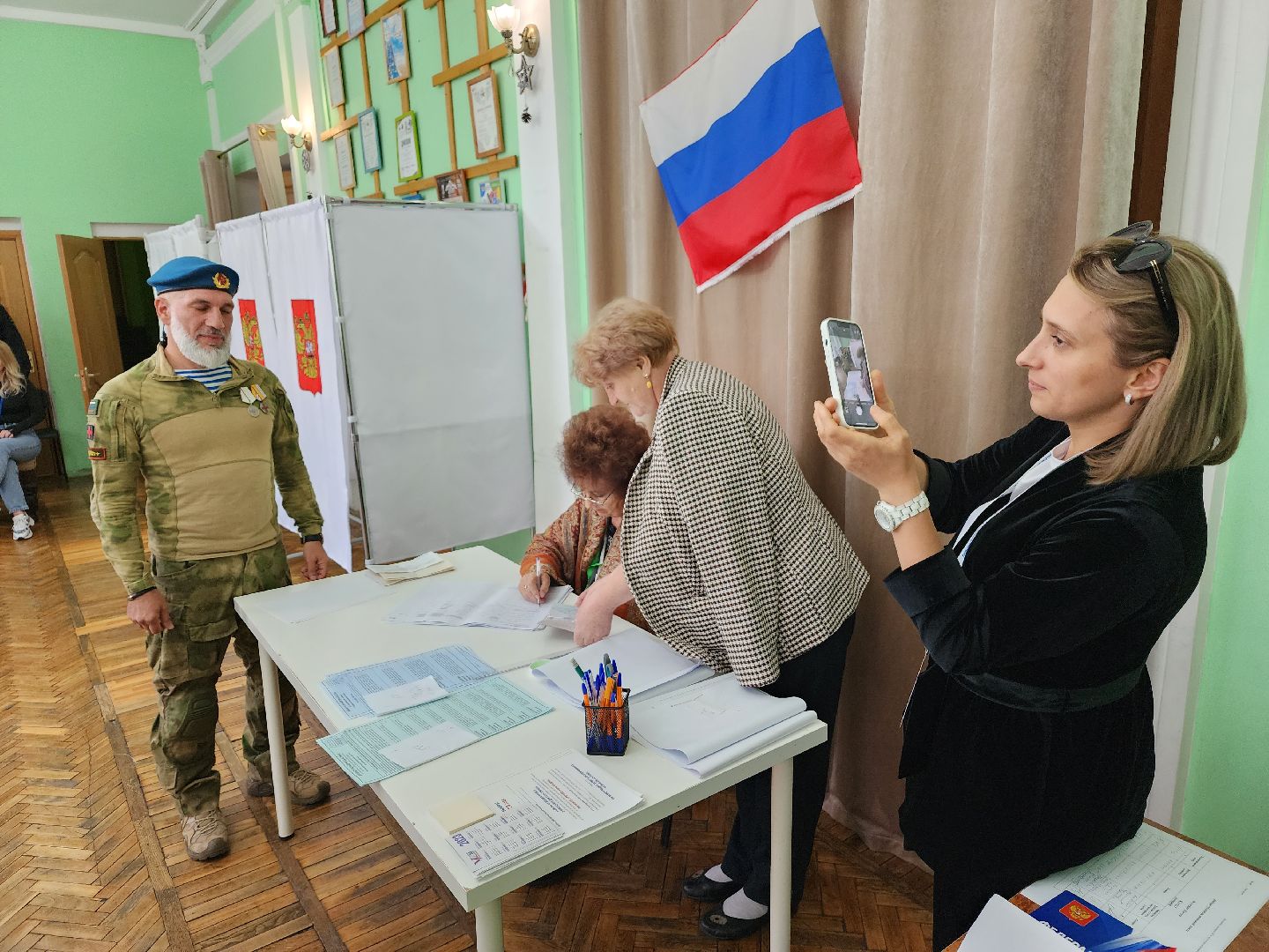 Выборы, голосование, доброволец, боец, СВО, Дедовск