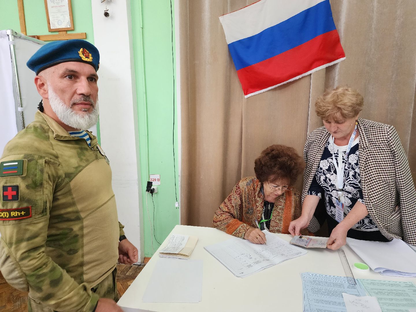 Выборы, голосование, доброволец, боец, СВО, Дедовск