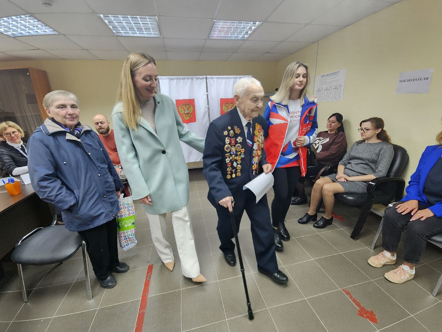 Химки, Подмосковье, выборы, ветеран, голосование