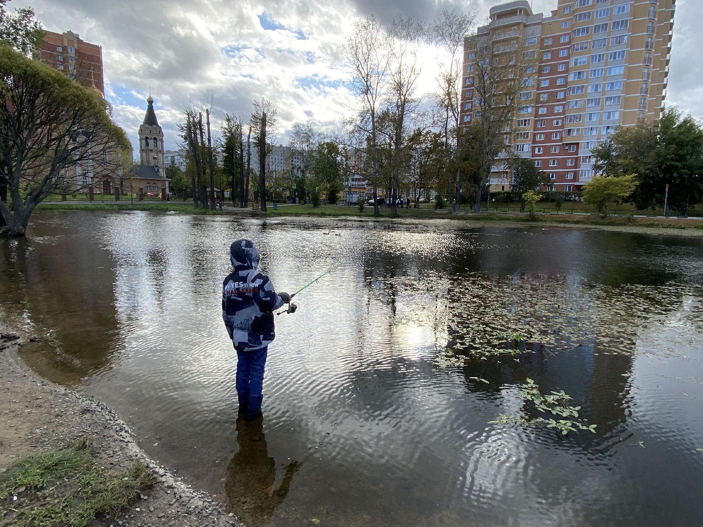 Балашиха, микрорайон Кучино, пруд Керосинка, благоустройство