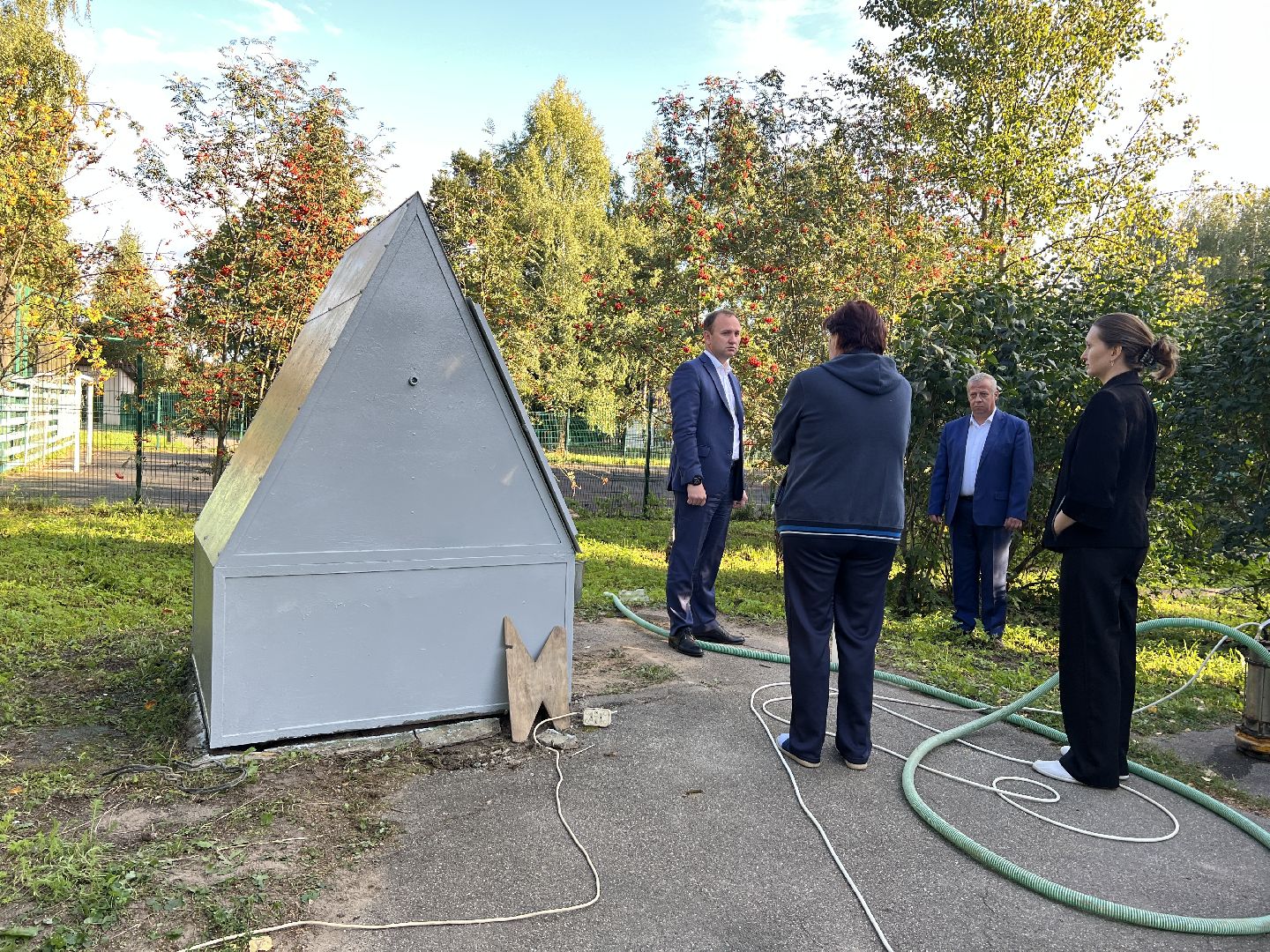 Химки, благоустройство, колодец