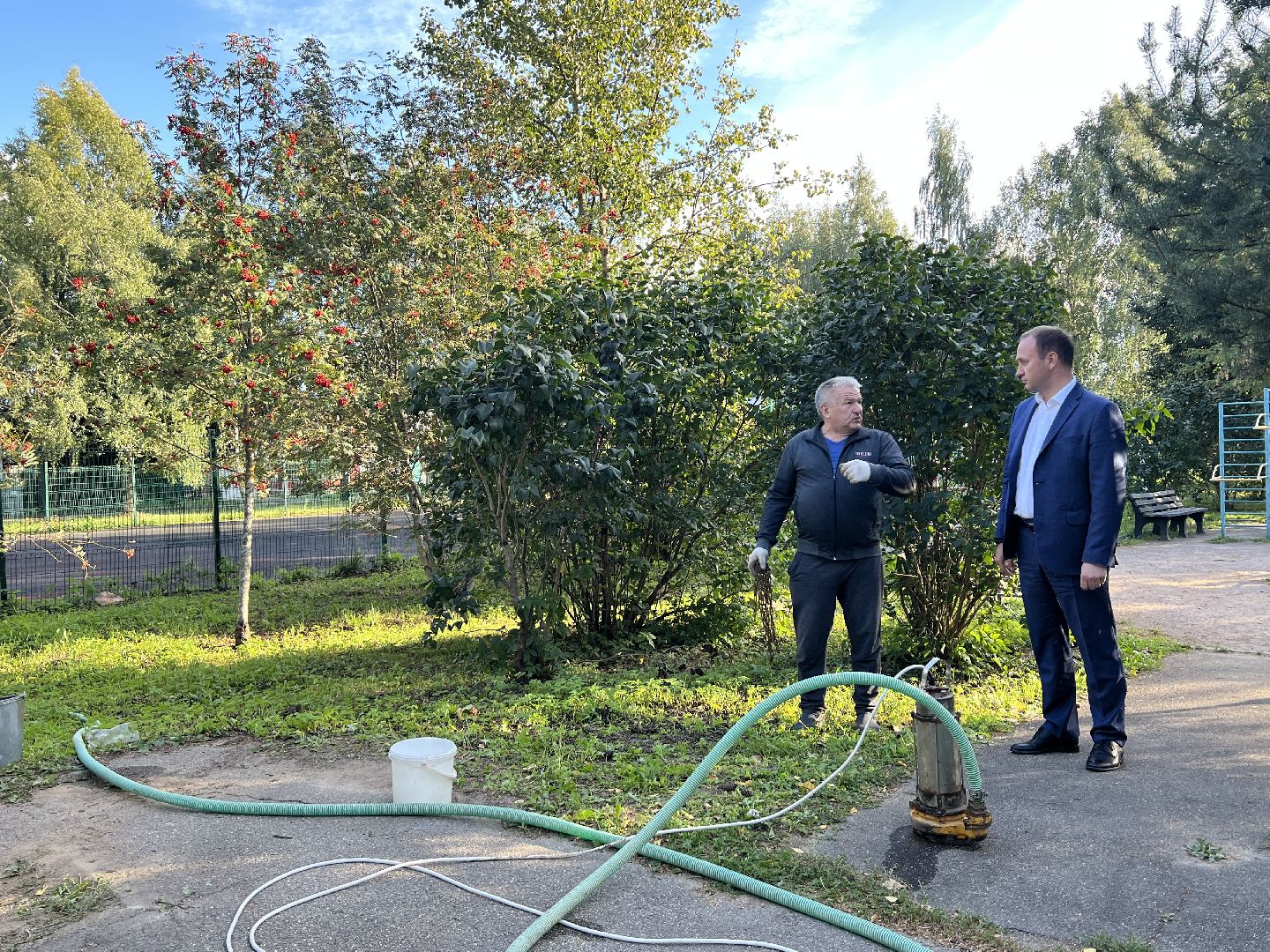 Химки, благоустройство, колодец