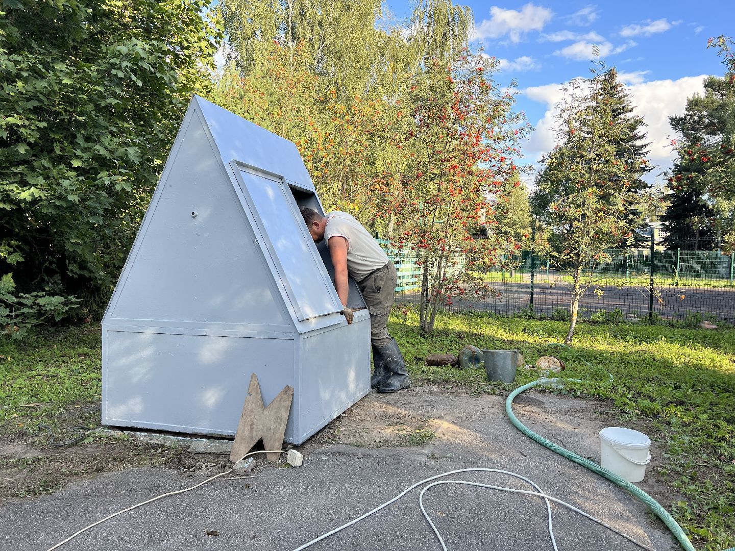 Химки, благоустройство, колодец