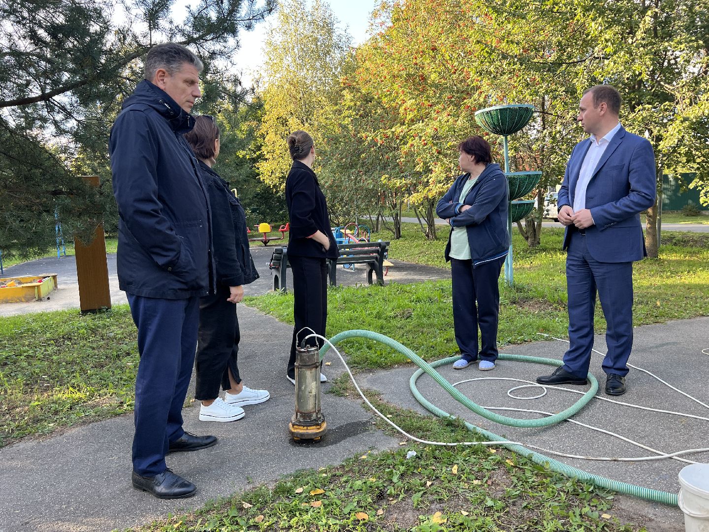 Химки, благоустройство, колодец