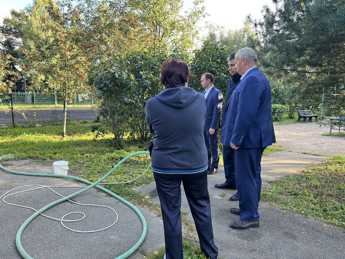 Химки, благоустройство, колодец