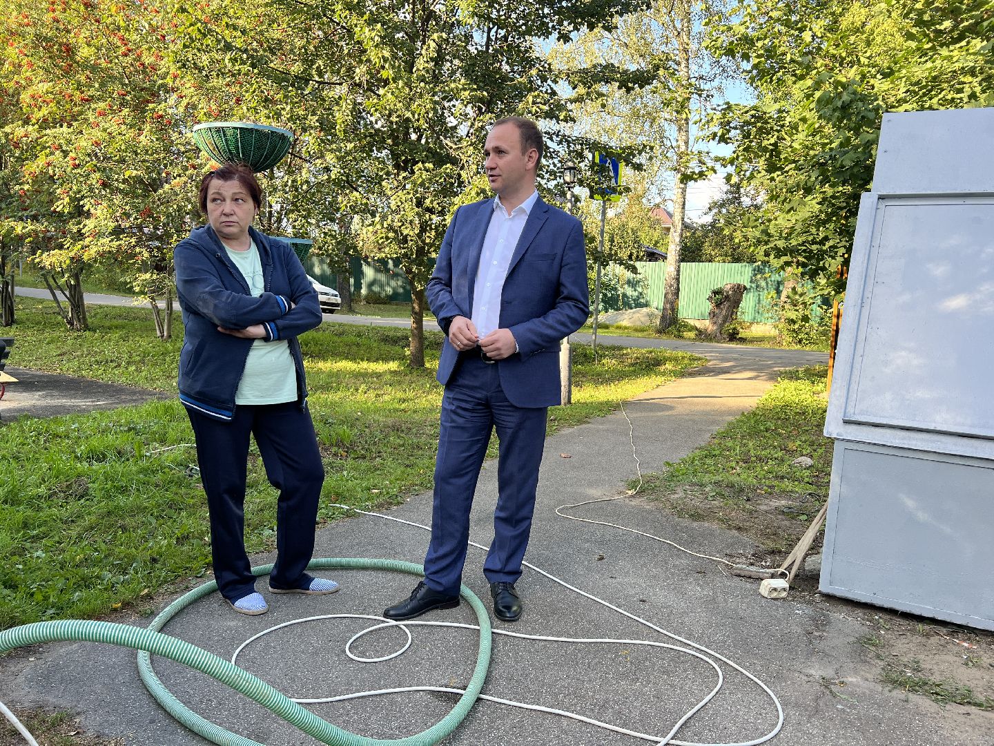 Химки, благоустройство, колодец