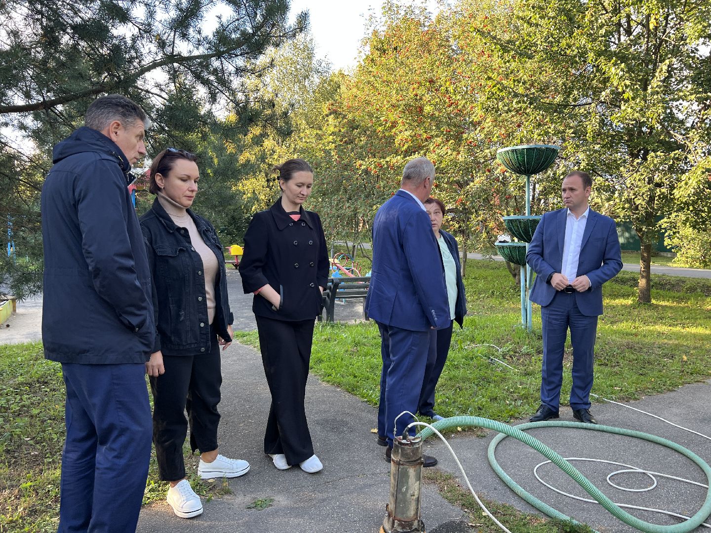 Химки, благоустройство, колодец