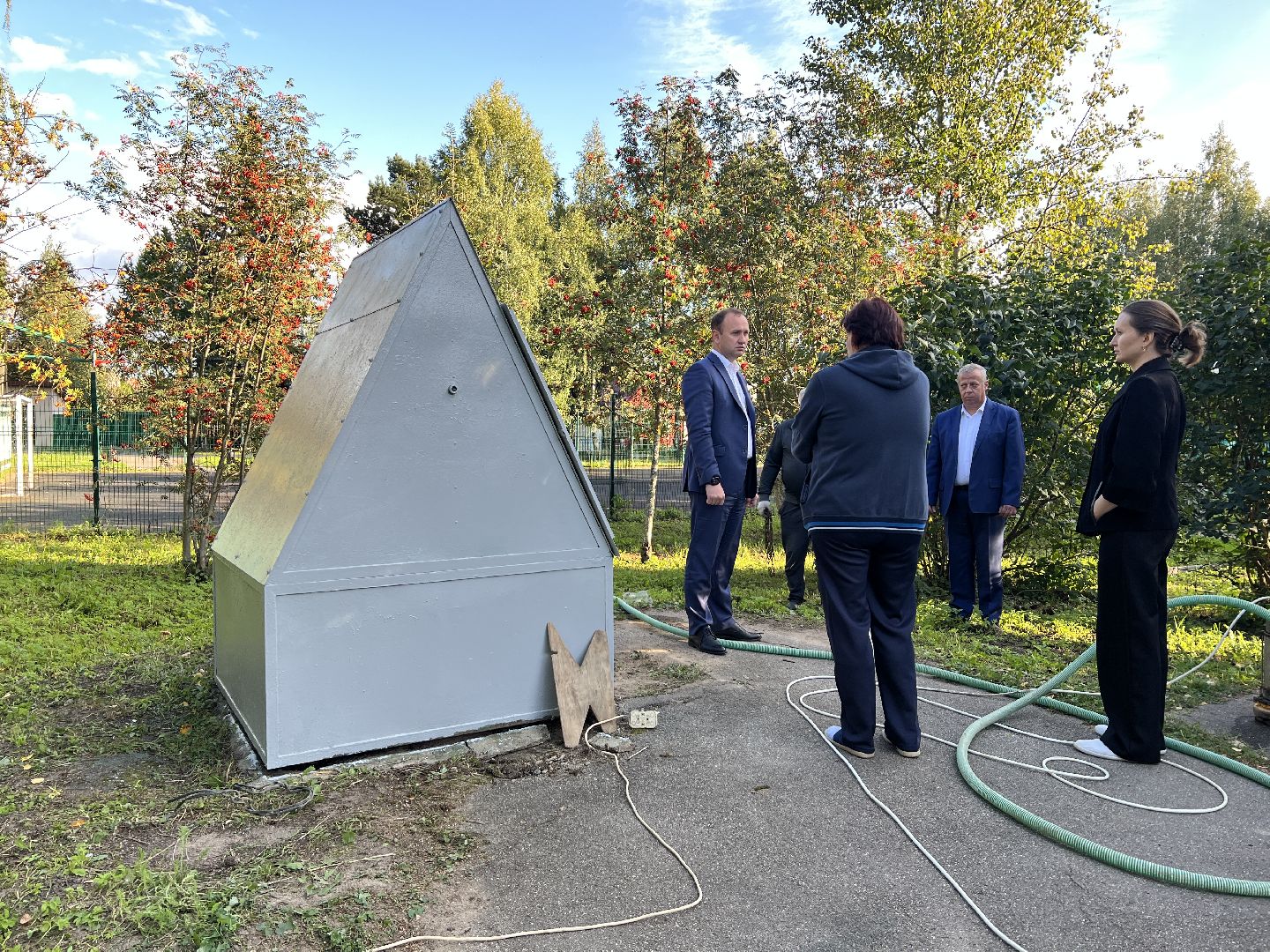 Химки, благоустройство, колодец